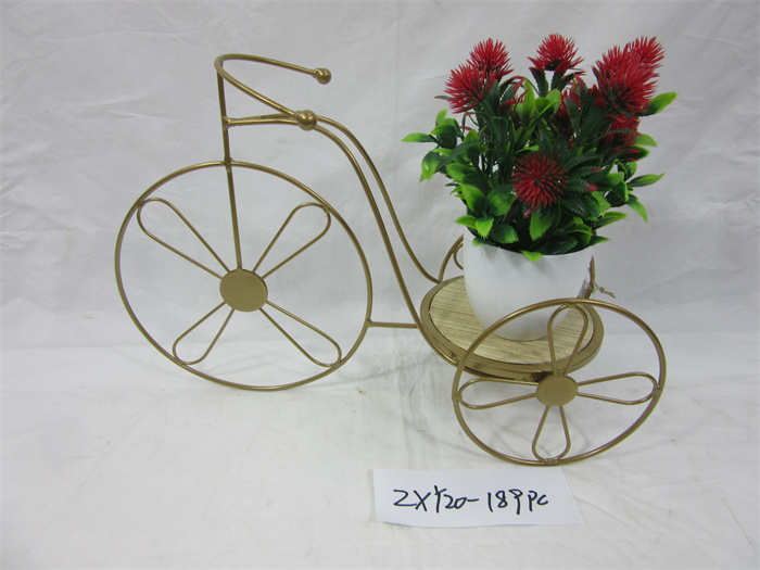 Iron shaped flower rack